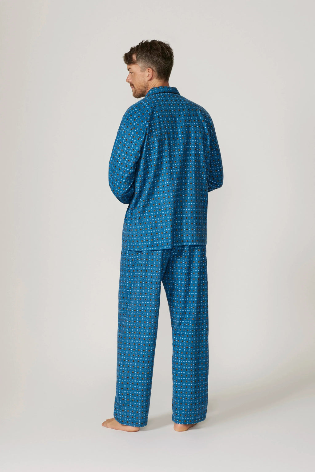 Men's Flannelette Long Sleeve Pyjama Set - Dawn Pyjama Sets - Contare