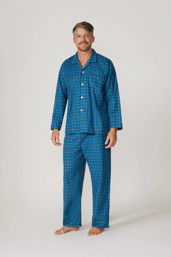 Men's Flannelette Long Sleeve Pyjama Set - Dawn Pyjama Sets - Contare