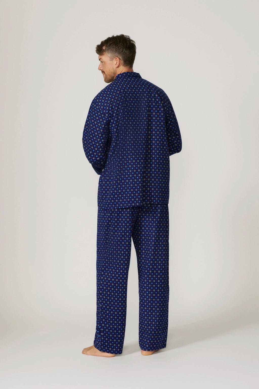 Men's Long Sleeve Pyjama Set - Midnight Sail Pyjama Sets - Contare