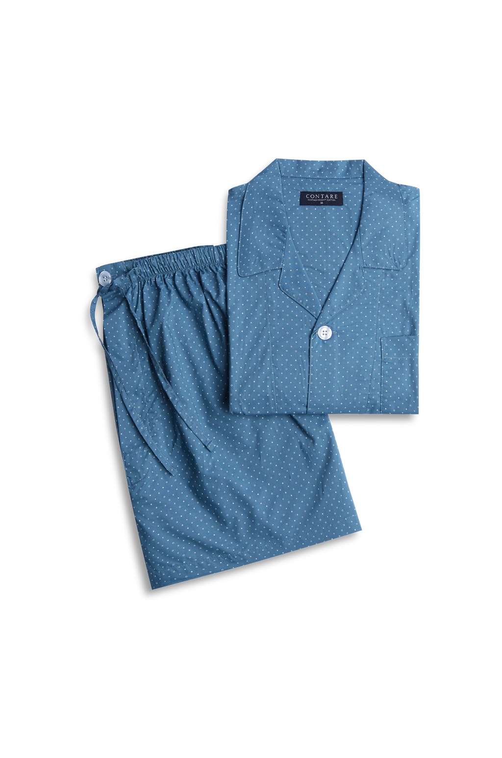 Men's Featherweight Cotton Short Sleeve Pyjama Set - Copen Symbols Pyjama Set - Contare