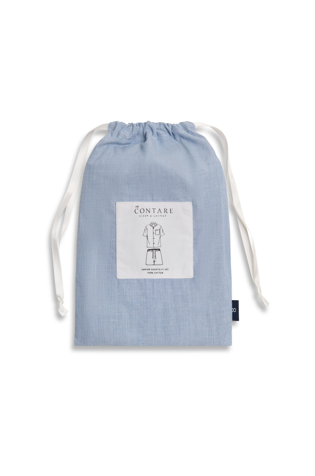 Refined Cotton Junior Shortie Pyjama Set - Chambray
