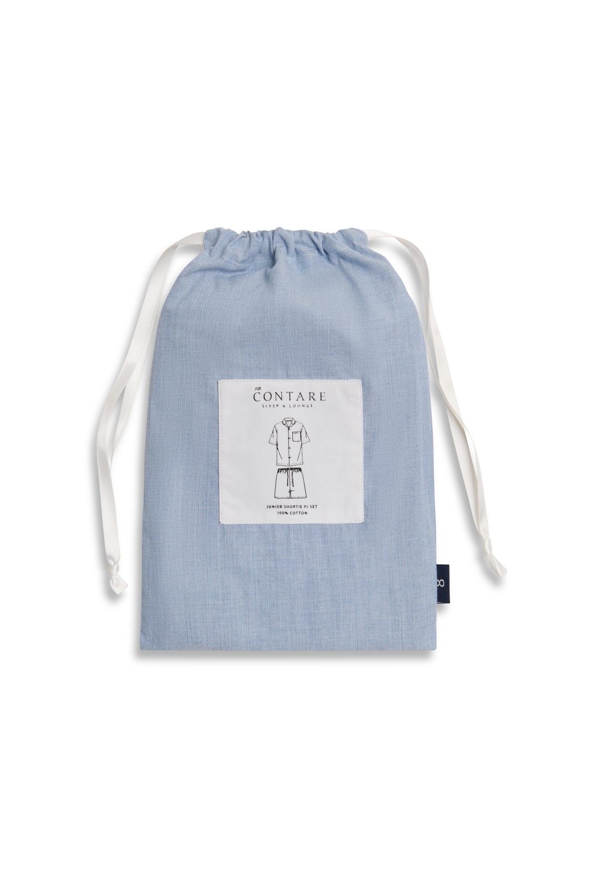 Refined Cotton Junior Shortie Pyjama Set - Chambray