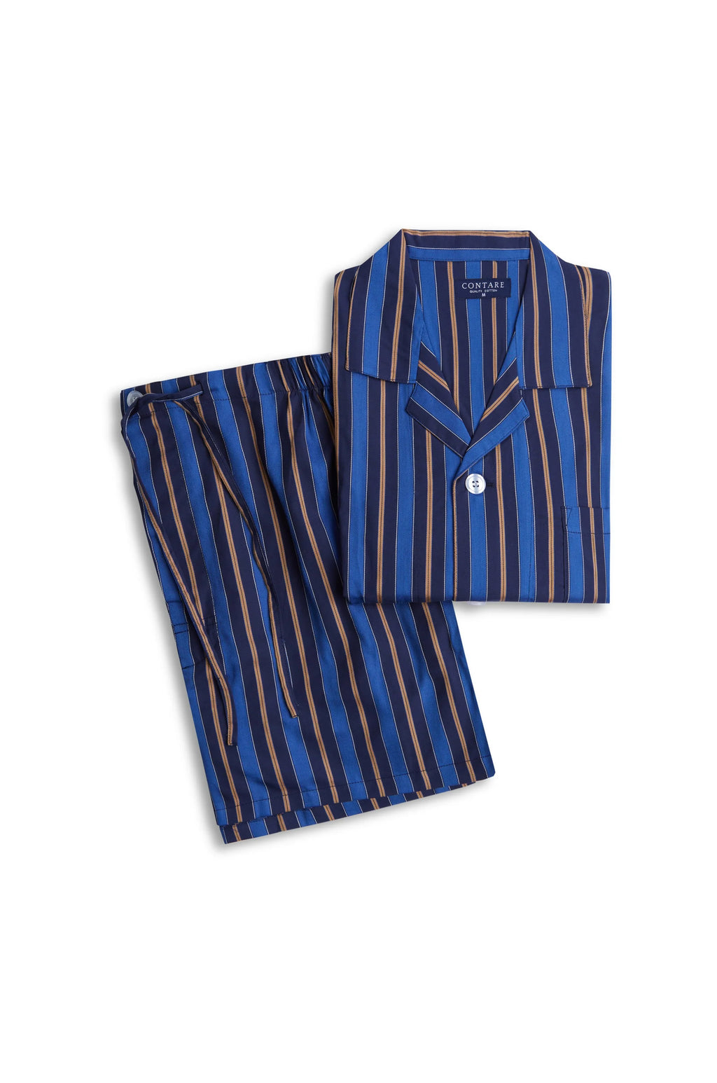 Royal Stripe Short Sleeve Set Pyjama Sets - Contare