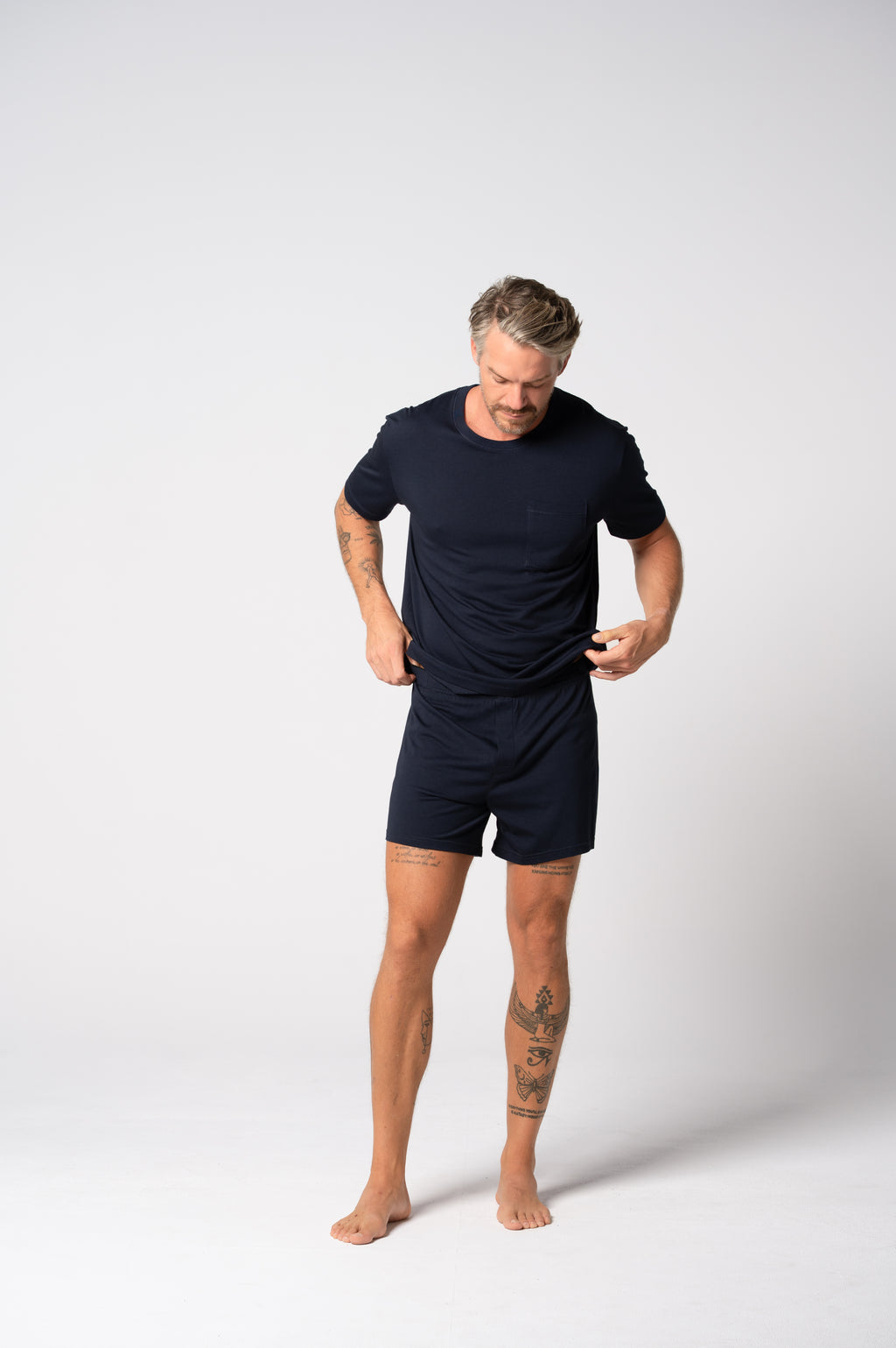 Men's Cloudsoft Jersey Short Sleeve Tee - French Navy