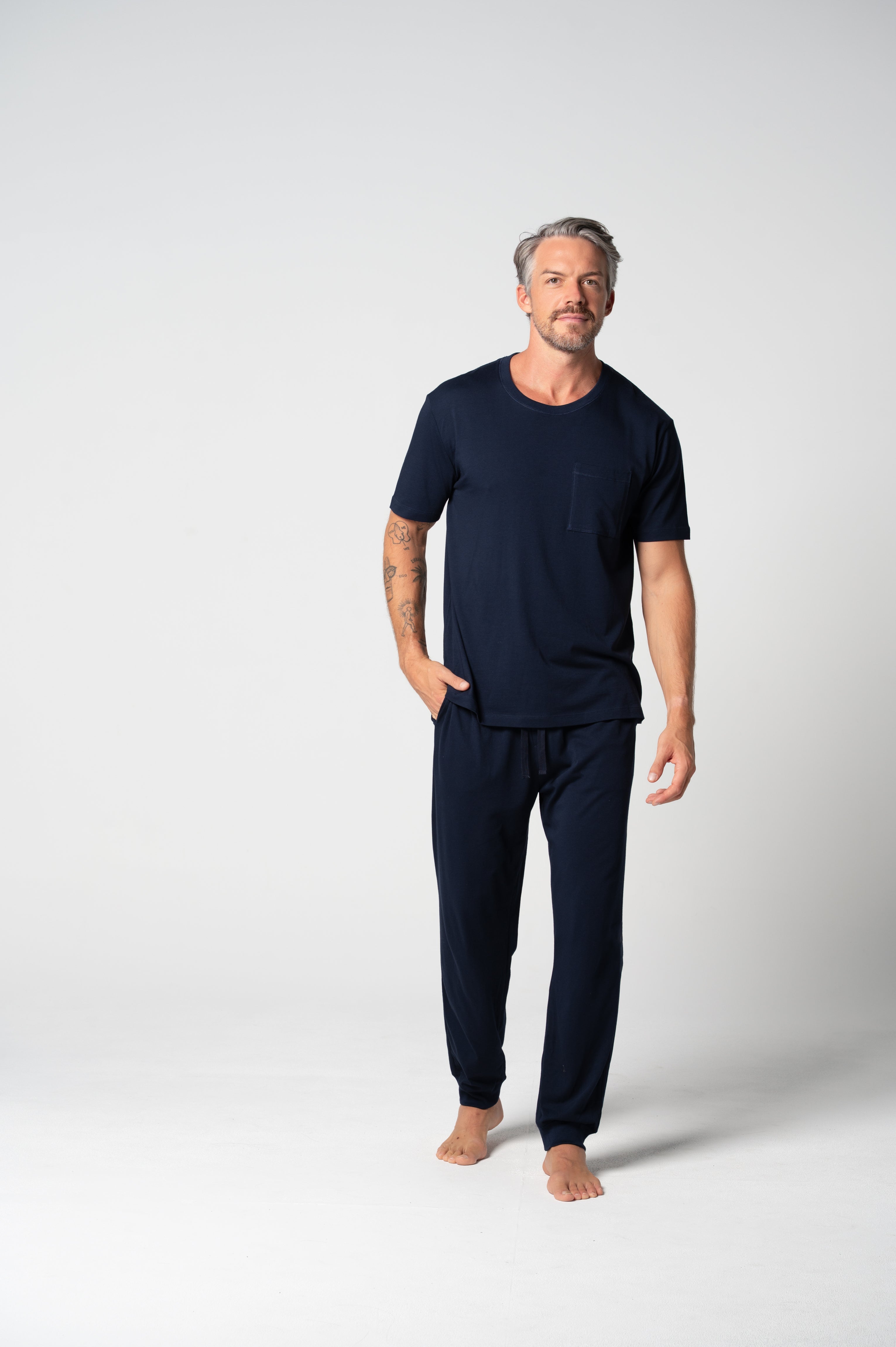 Men's Cloudsoft Jersey Trackie - French Navy