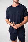 Men's Cloudsoft Jersey Short Sleeve Tee - French Navy