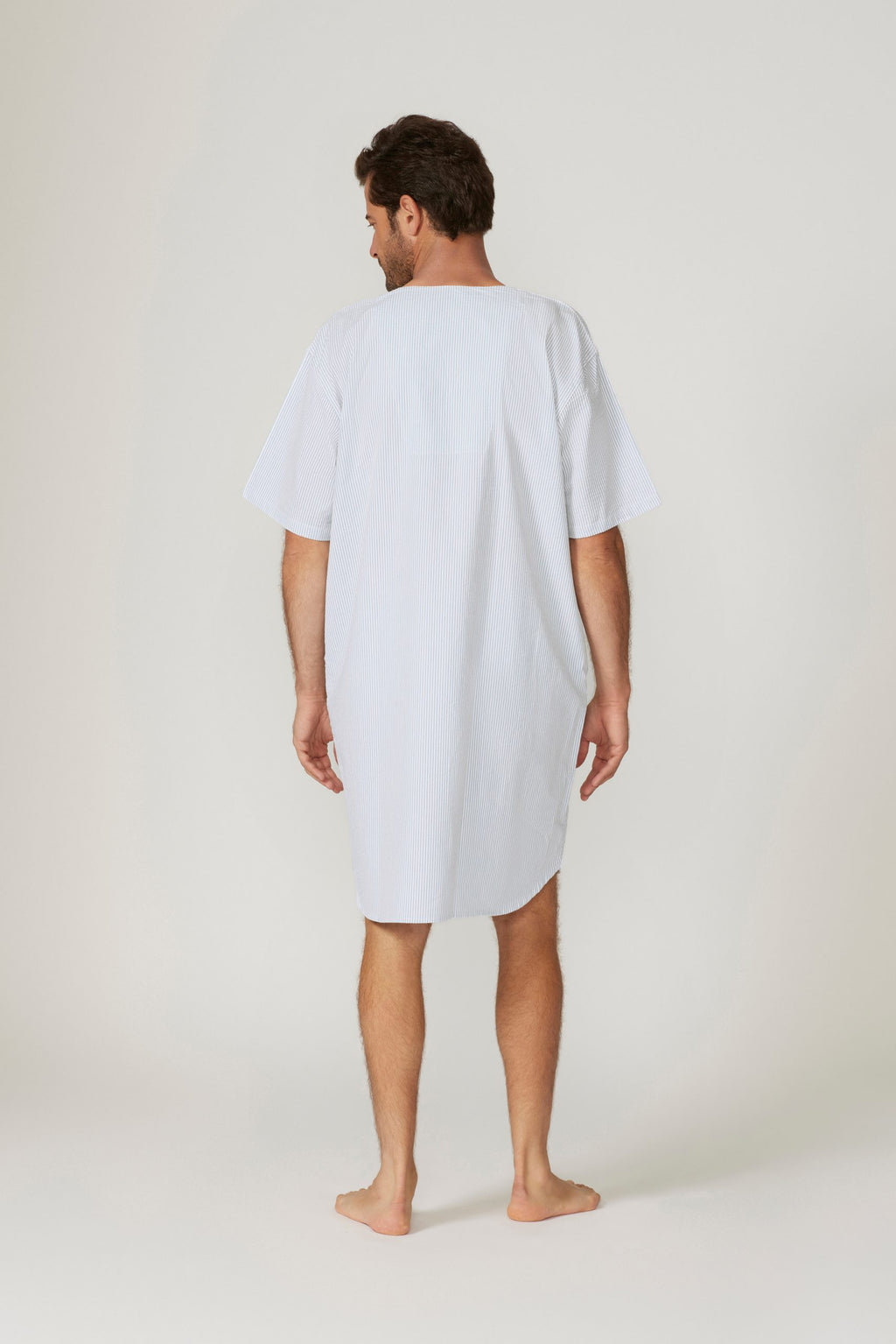 Seersucker Stripe Nightshirt Nightshirts - Contare