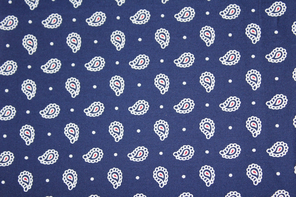 Navy Paisley Short Sleeve Nightshirt Nightshirts - Contare