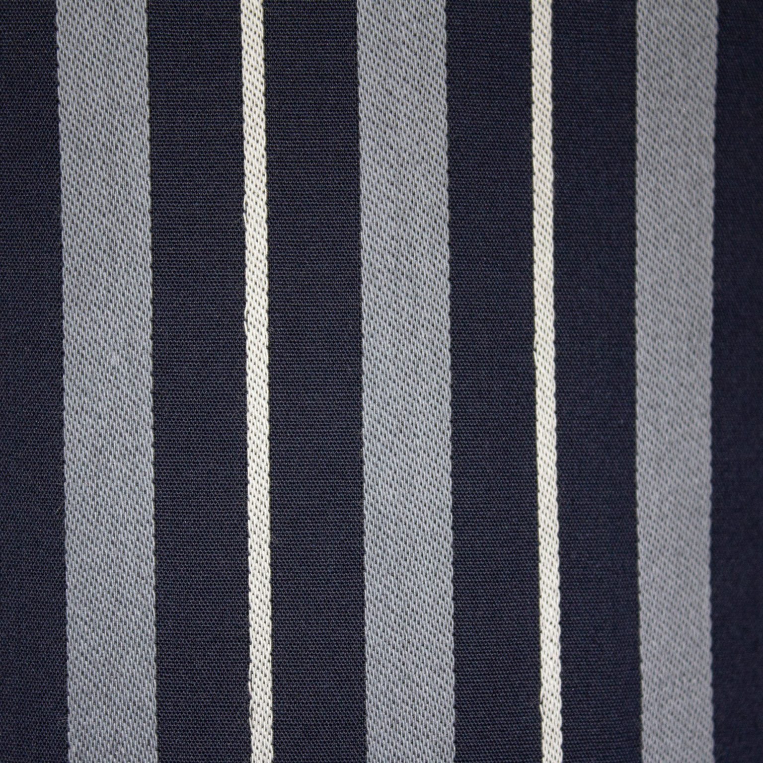 Navy Silver Stripe Long Sleeve Set Pyjama Sets - Contare