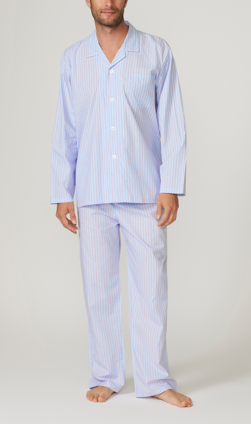 London Stripe Long Sleeve Set Pyjama Sets - Contare