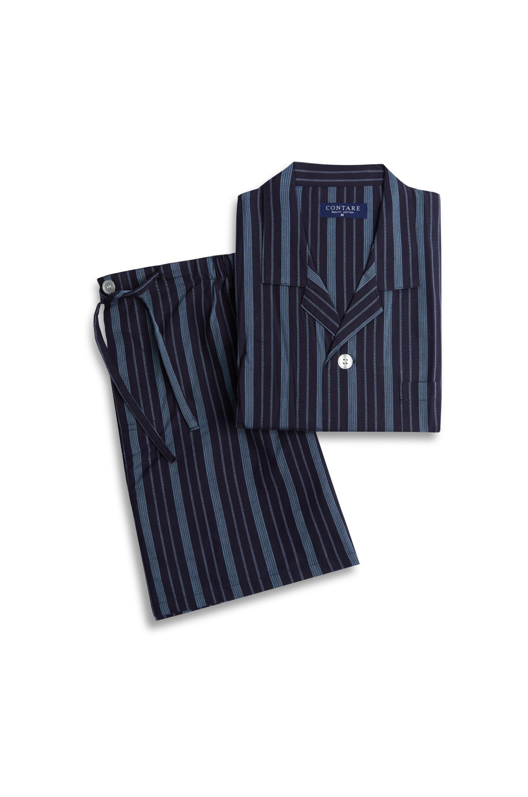 Baritone Stripe Short Sleeve Set Pyjama Sets - Contare