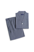Textured Stripe Short Sleeve Set Pyjama Sets - Contare